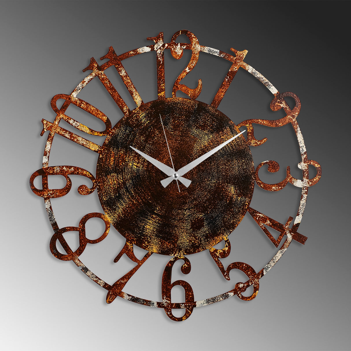 Ceas de perete Metal Wall Clock 15 - 2, Multicolor, Ø48 cm