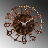 Ceas de perete Metal Wall Clock 15 - 2, Multicolor, Ø48 cm