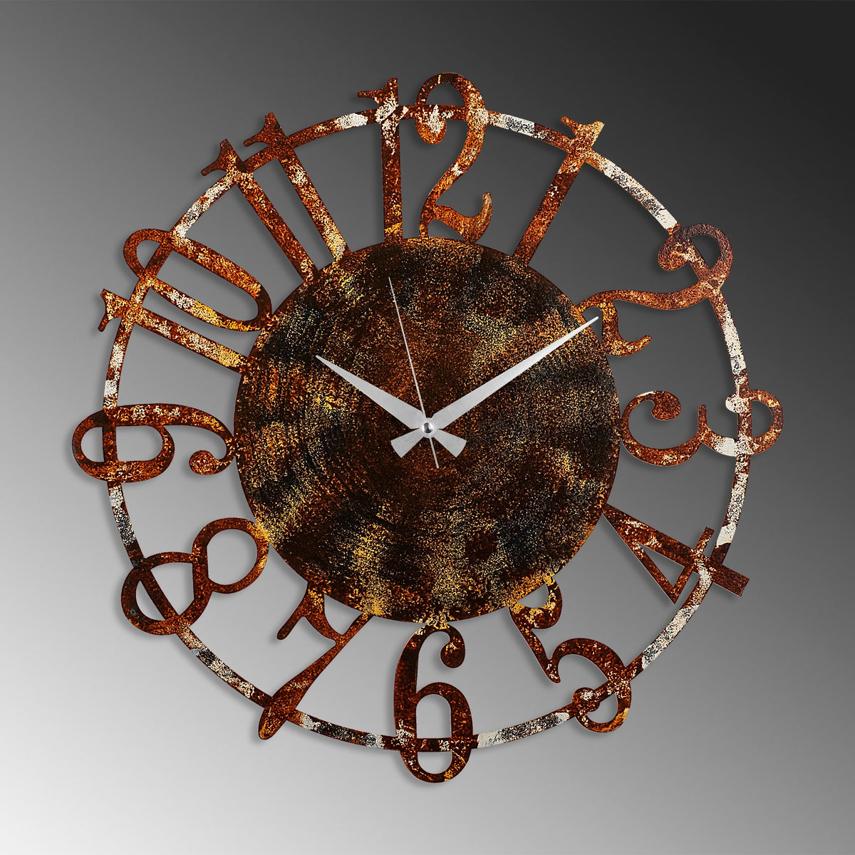 Ceas de perete Metal Wall Clock 15 - 2, Multicolor, Ø48 cm, SKU 891TNL2437, imagine 4