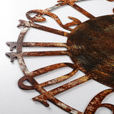 Ceas de perete Metal Wall Clock 15 - 2, Multicolor, Ø48 cm