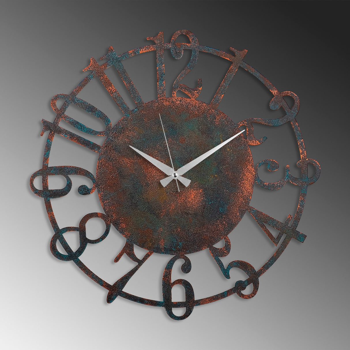 Ceas de perete Metal Wall Clock 15 - 3, Multicolor, Ø48 cm