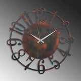 Ceas de perete Metal Wall Clock 15 - 3, Multicolor, Ø48 cm