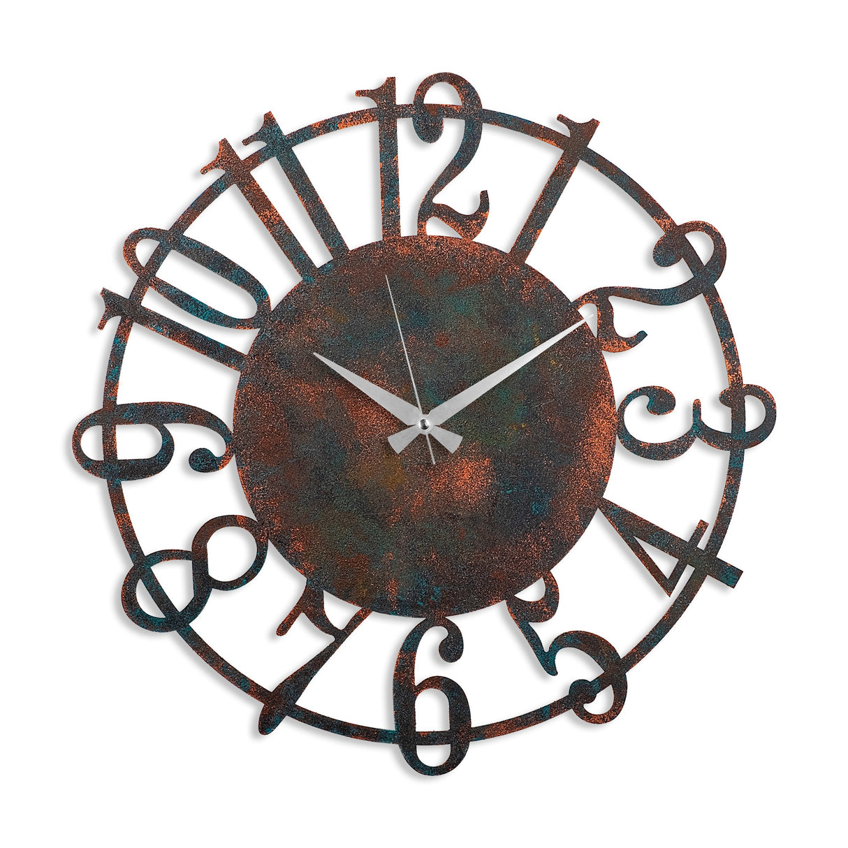 Ceas de perete Metal Wall Clock 15 - 3, Multicolor, Ø48 cm