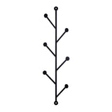 Cuier de hol metalic Rod 2, Negru, 94x1x25 cm