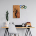 Decoratiune de perete lemn Banksy - 14, Nuc, 60x3x58 cm, SKU 891TNL3147