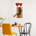 Decoratiune de perete lemn Banksy - 18, Nuc, 80x3x50 cm, SKU 891TNL3151