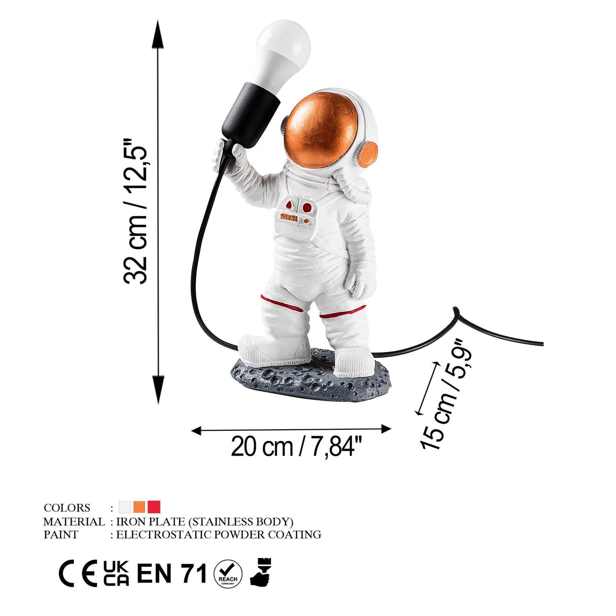 Lampă de masă Astronaut - 2, Multicolor