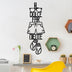 Decoratiune de perete Metal Dolce Far Niente 3, Negru, 30x85 cm, SKU 891TNL3457