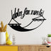 Decoratiune de perete Metal Dolce Far Niente 5, Negru, 60x38 cm, SKU 891TNL3459