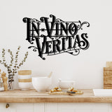 Decoratiune de perete Metal Veritas 2, Negru, 60x41 cm