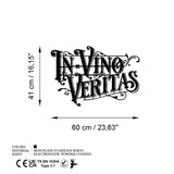 Decoratiune de perete Metal Veritas 2, Negru, 60x41 cm