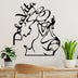 Decoratiune de perete Metal Dolce Vita 2, Negru, 50x56 cm, SKU 891TNL3478