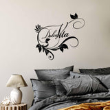 Decoratiune de perete Metal Dolce Vita 3, Negru, 56x48 cm