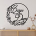 Decoratiune de perete Metal Carpe Diem 1, Negru, 56x56 cm, SKU 891TNL3493