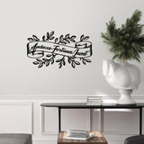 Decoratiune de perete Metal Audaces Fortuna 2, Negru, 55x32 cm