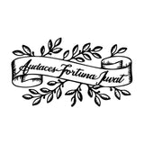 Decoratiune de perete Metal Audaces Fortuna 2, Negru, 55x32 cm