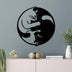Decoratiune de perete Metal Cat 1, Negru, 54x56 cm, SKU 891TNL3522