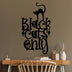 Decoratiune de perete Metal Cat 8, Negru, 34x60 cm, SKU 891TNL3529