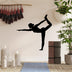 Decoratiune de perete Metal Yoga 11, Negru, 55x55 cm, SKU 891TNL3544