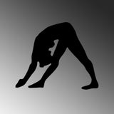 Decoratiune de perete Metal Yoga 14, Negru, 55x45 cm