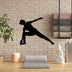 Decoratiune de perete Metal Yoga 17, Negru, 55x44 cm, SKU 891TNL3550