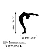 Decoratiune de perete Metal Yoga 21, Negru, 50x55 cm