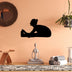 Decoratiune de perete Metal Yoga 23, Negru, 60x37 cm, SKU 891TNL3556