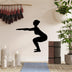Decoratiune de perete Metal Yoga 27, Negru, 54x55 cm, SKU 891TNL3560