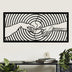 Decoratiune de perete Metal Michelangelo, Negru, 85x39 cm, SKU 891TNL3566