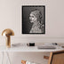 Decoratiune de perete Metal Vermeer, Negru, 45.5x56 cm, SKU 891TNL3573