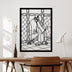 Decoratiune de perete Metal Osmanhamdı, Negru, 41x56 cm, SKU 891TNL3576