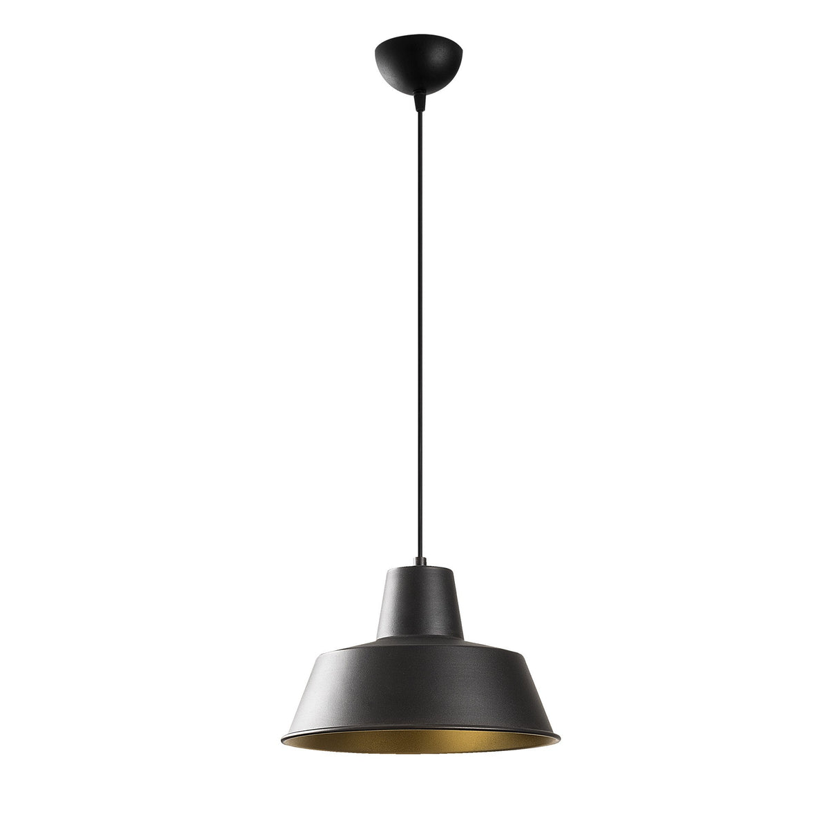 Lustră Sağlam - 3736, Negru - Auriu, Ø30x116 cm