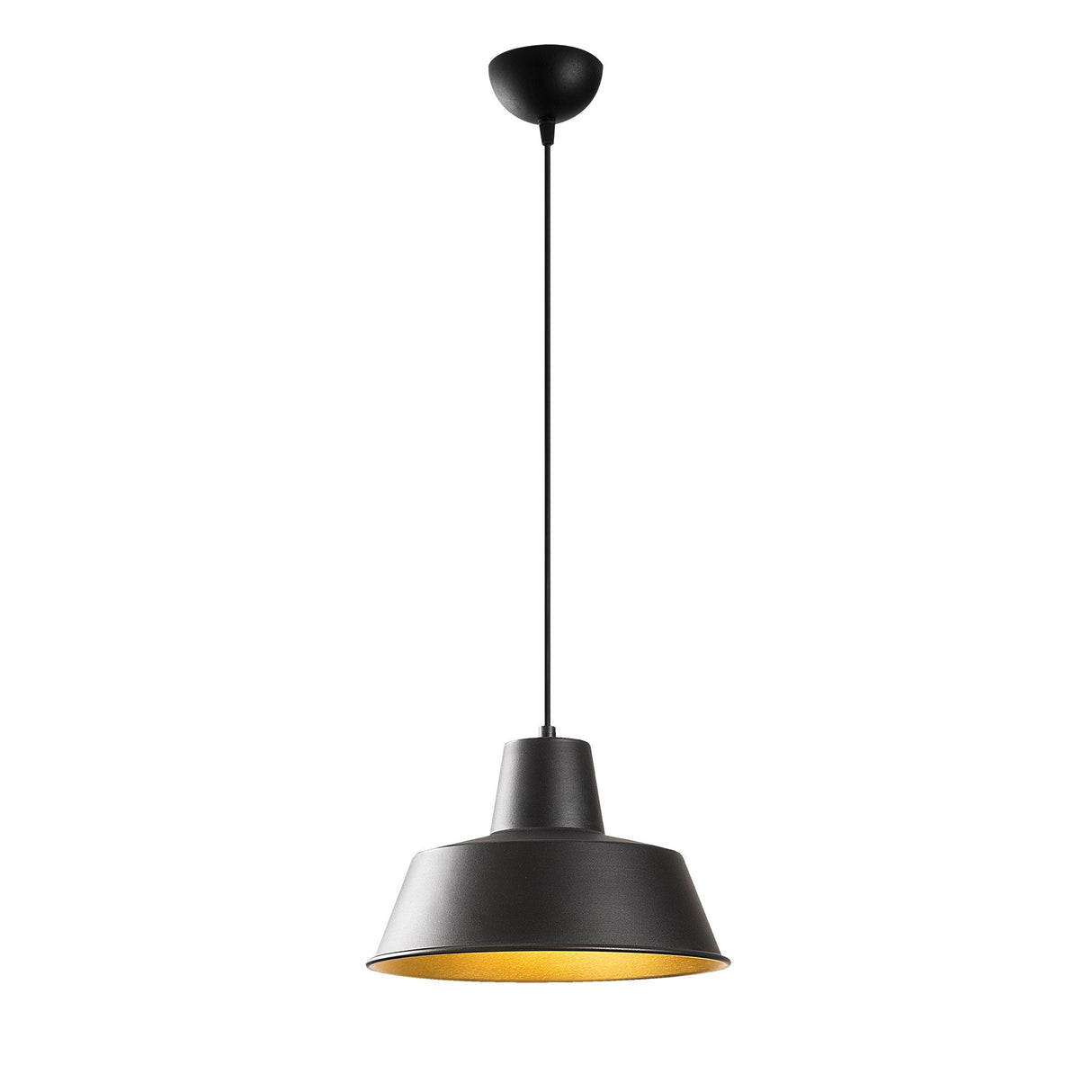 Lustră Sağlam - 3736, Negru - Auriu, Ø30x116 cm