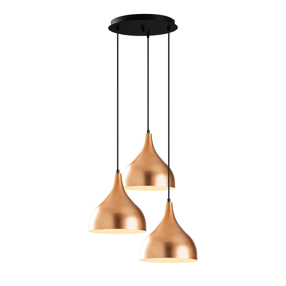 Lustră Sağlam - 3780, Copper - Negru, Ø26x122 cm