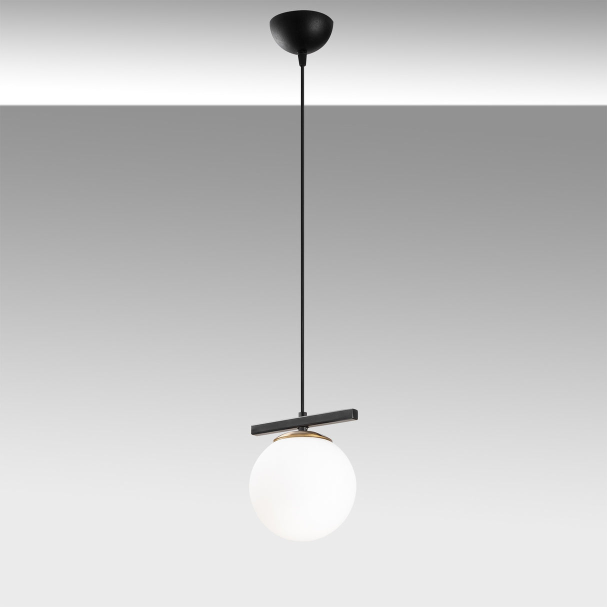 Lustră Üzüm - 6261, Alb - Negru, Ø15x124 cm