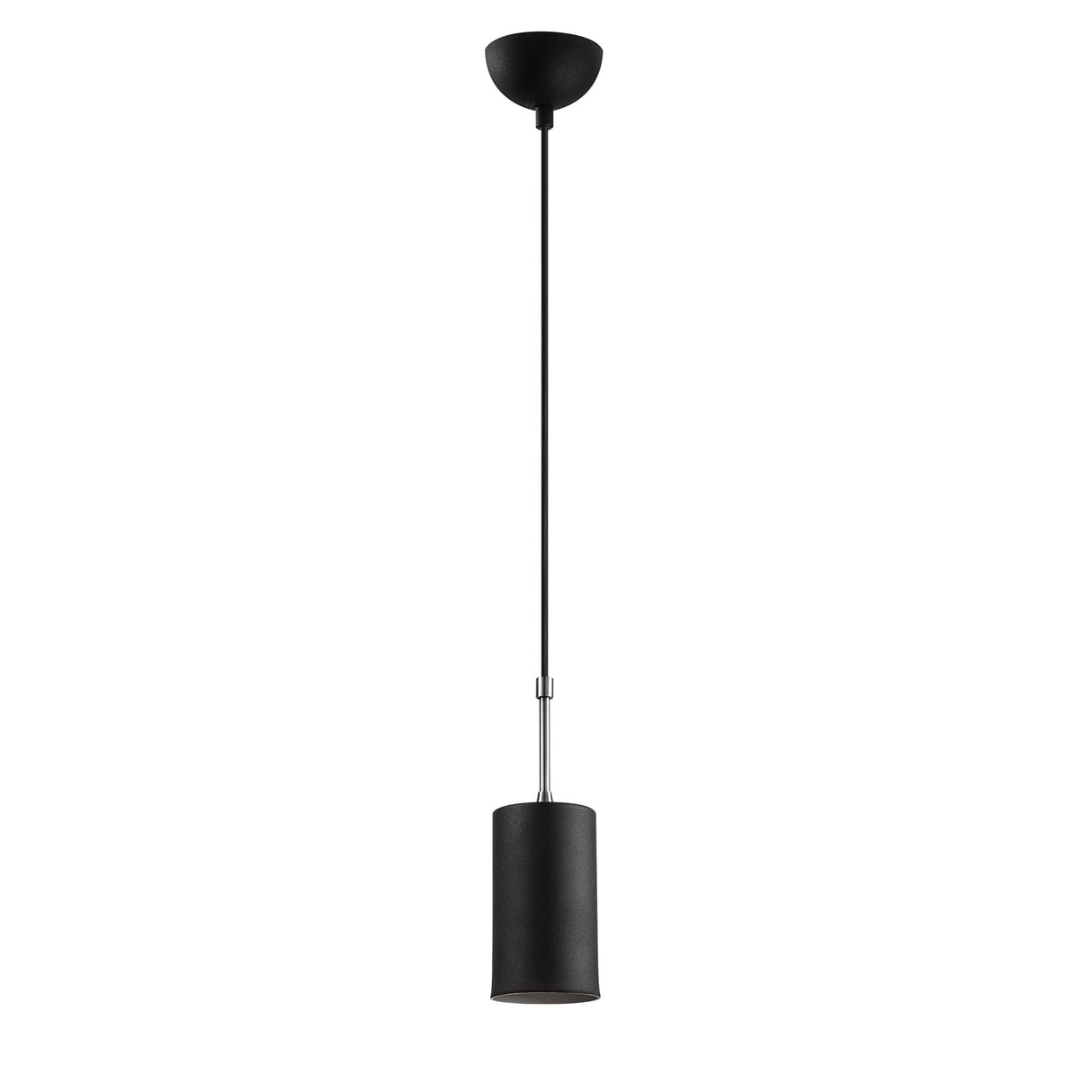 Lustră Kem - 6397, Negru - Nickel, Ø9x124 cm