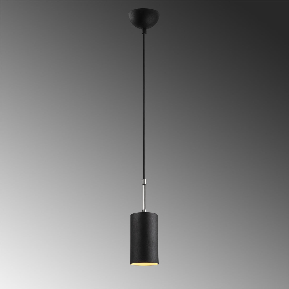Lustră Kem - 6397, Negru - Nickel, Ø9x124 cm
