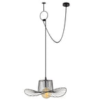 Lustră Tel - 6731, Negru, Ø38x122 cm