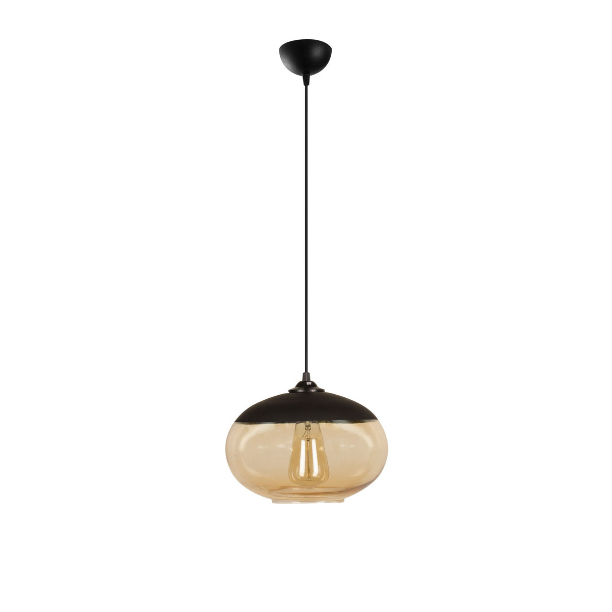 Lustră Camini - MR - 867, Negru - Honey, Ø25x113 cm