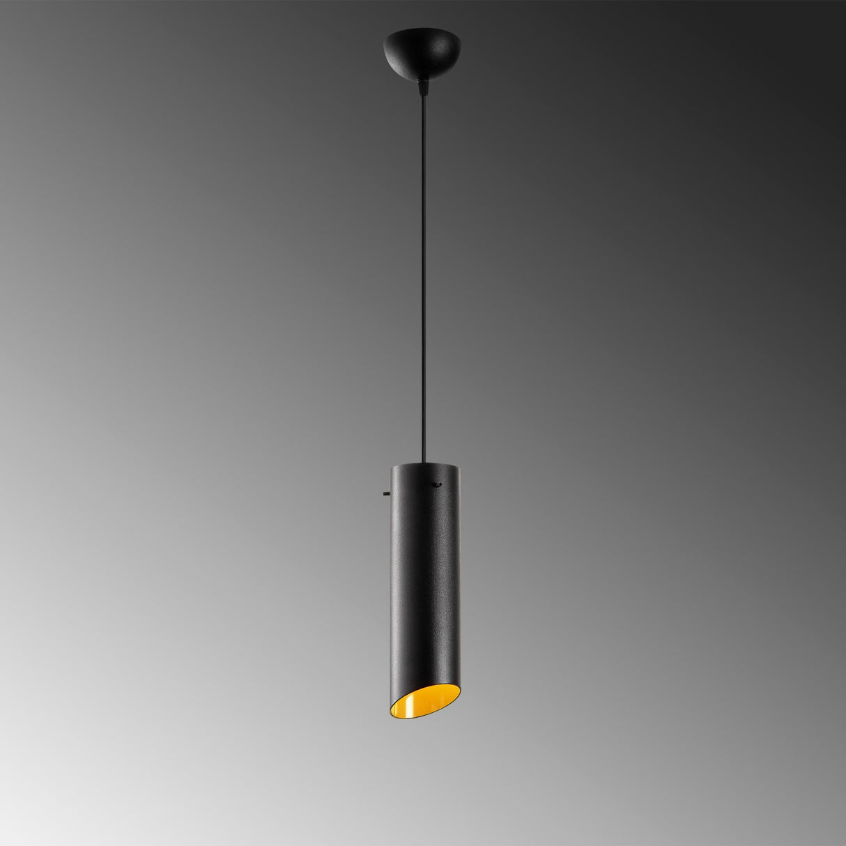 Lustră Sivani - MR - 976, Negru - Galben, Ø8x114 cm