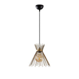 Lustră Kirpi - 3082, Auriu - Negru, Ø34x131 cm