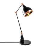 Veioză Yıldo - 7015, Negru - Copper, Ø15x50 cm