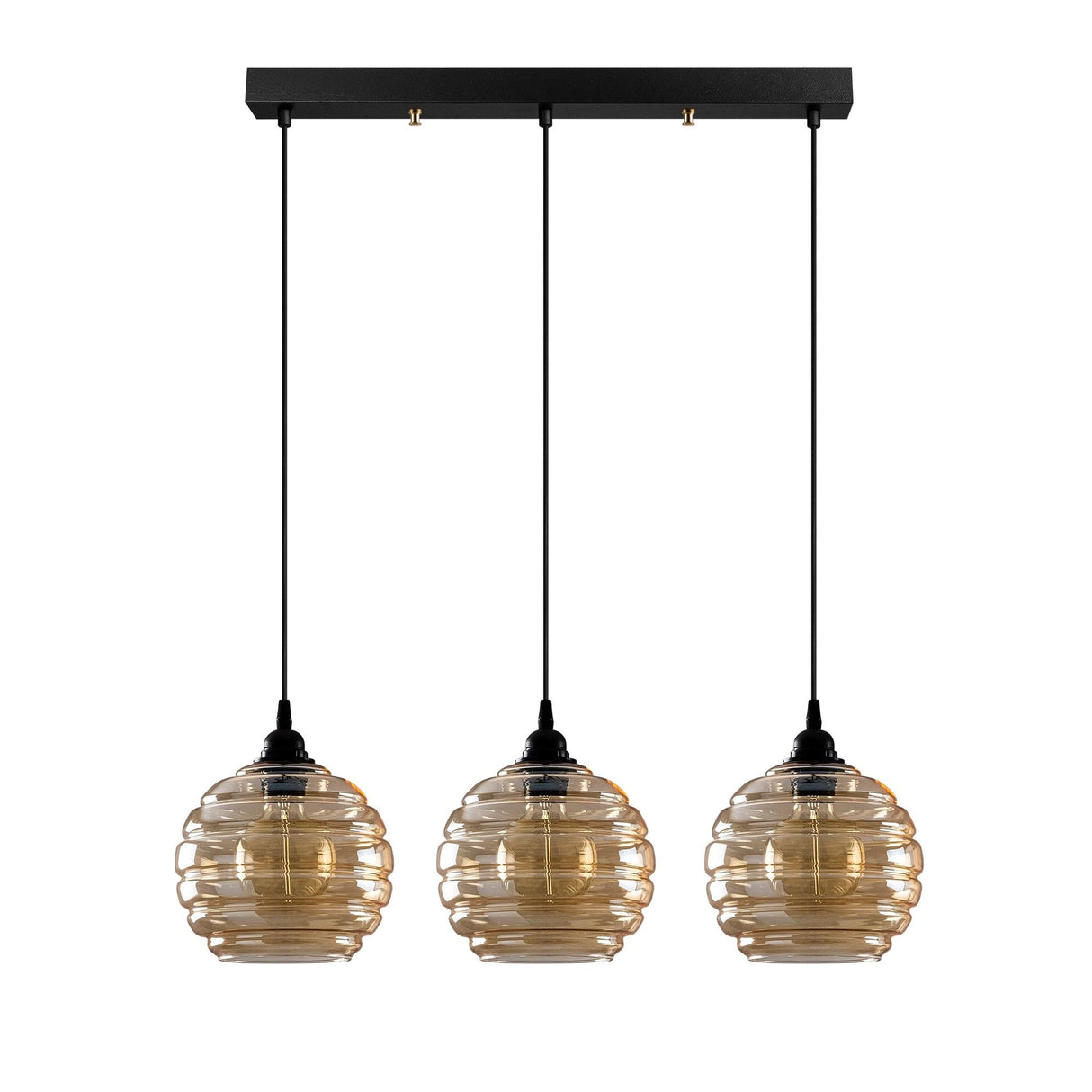 Lustră Gold - 012, Auriu - Negru, Ø20x116 cm