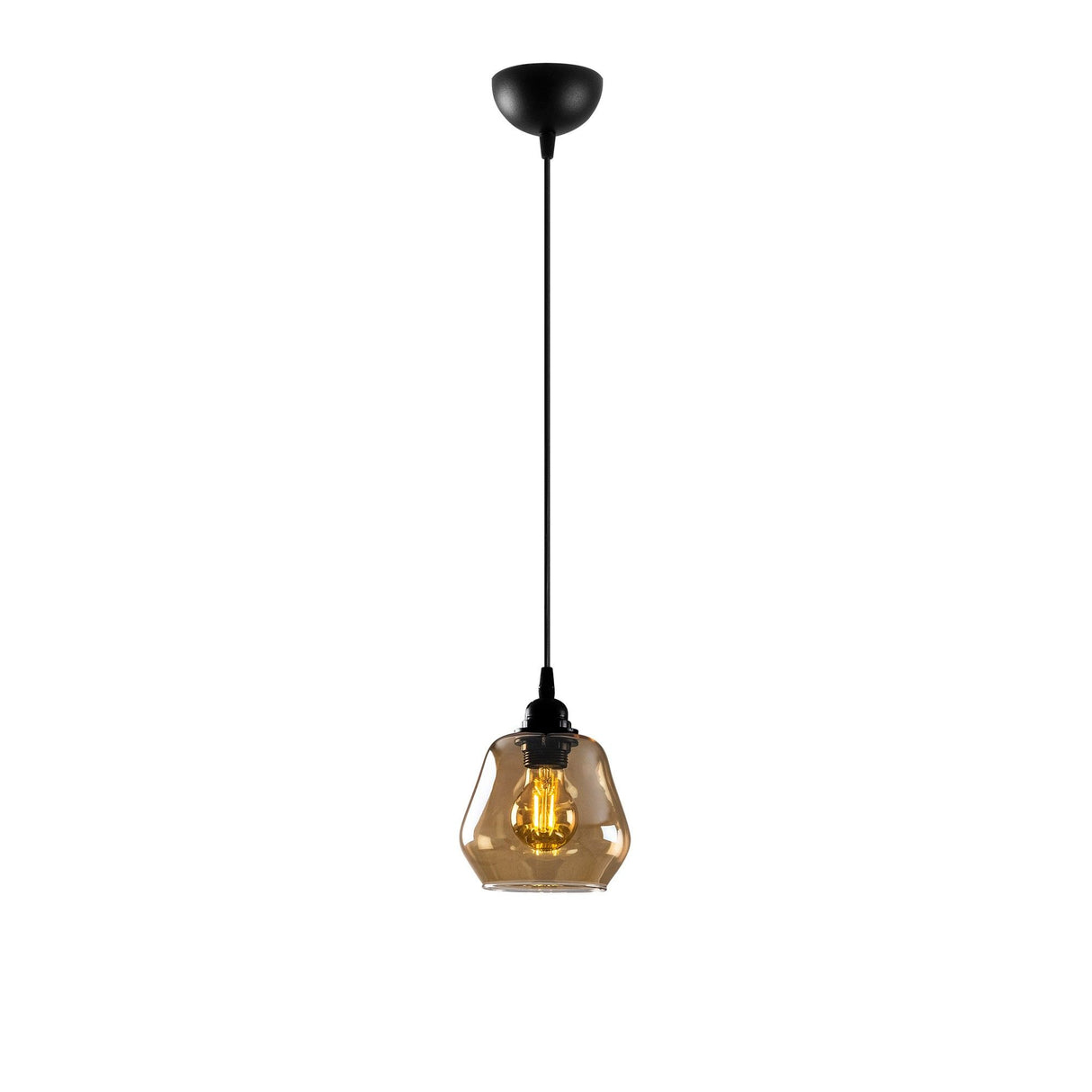 Lustră Gold - 030, Auriu - Negru, Ø15x110 cm
