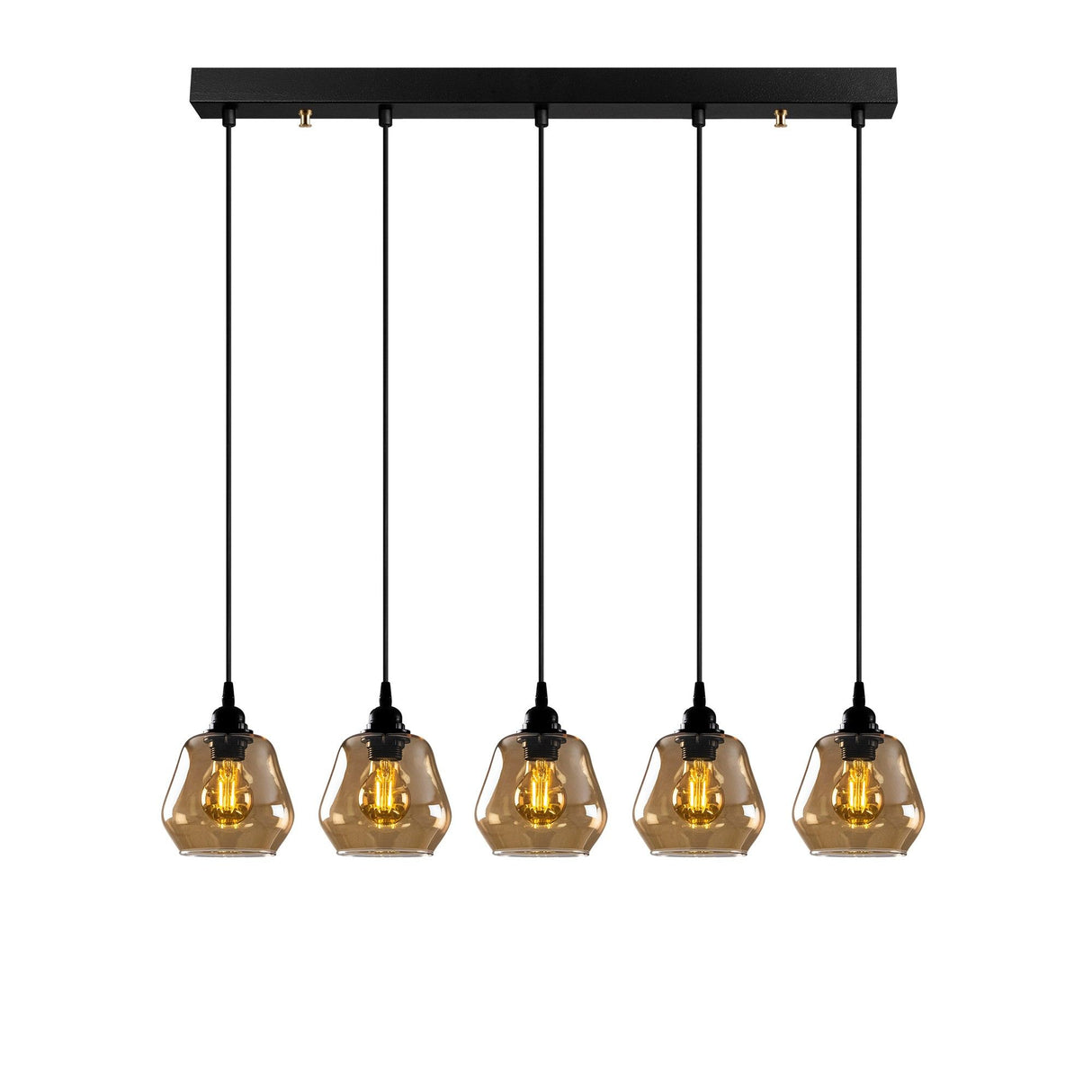 Lustră Gold - 033, Auriu - Negru, Ø15x110 cm