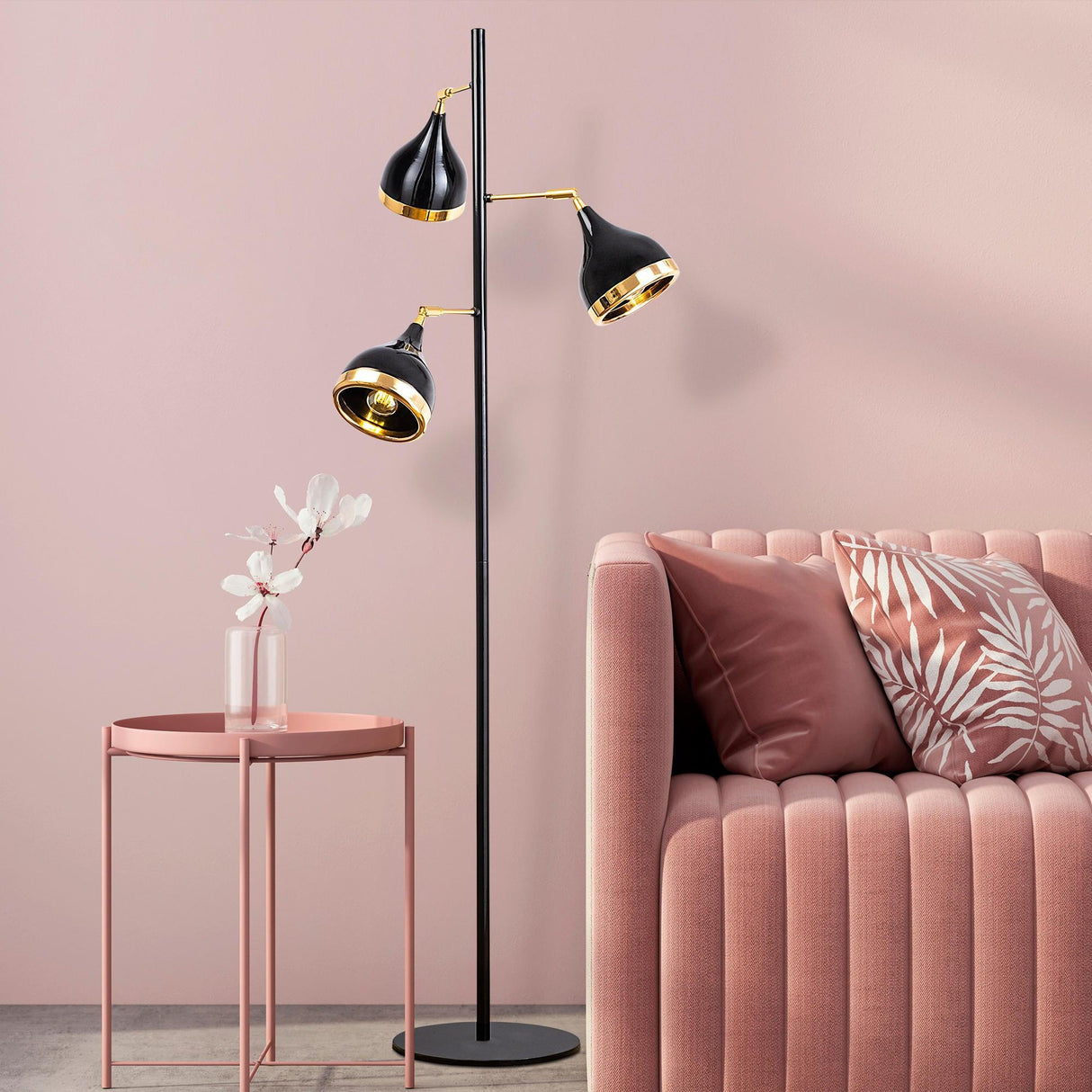 Lampadar Castery, Negru - Auriu, SKU 892OPV1147