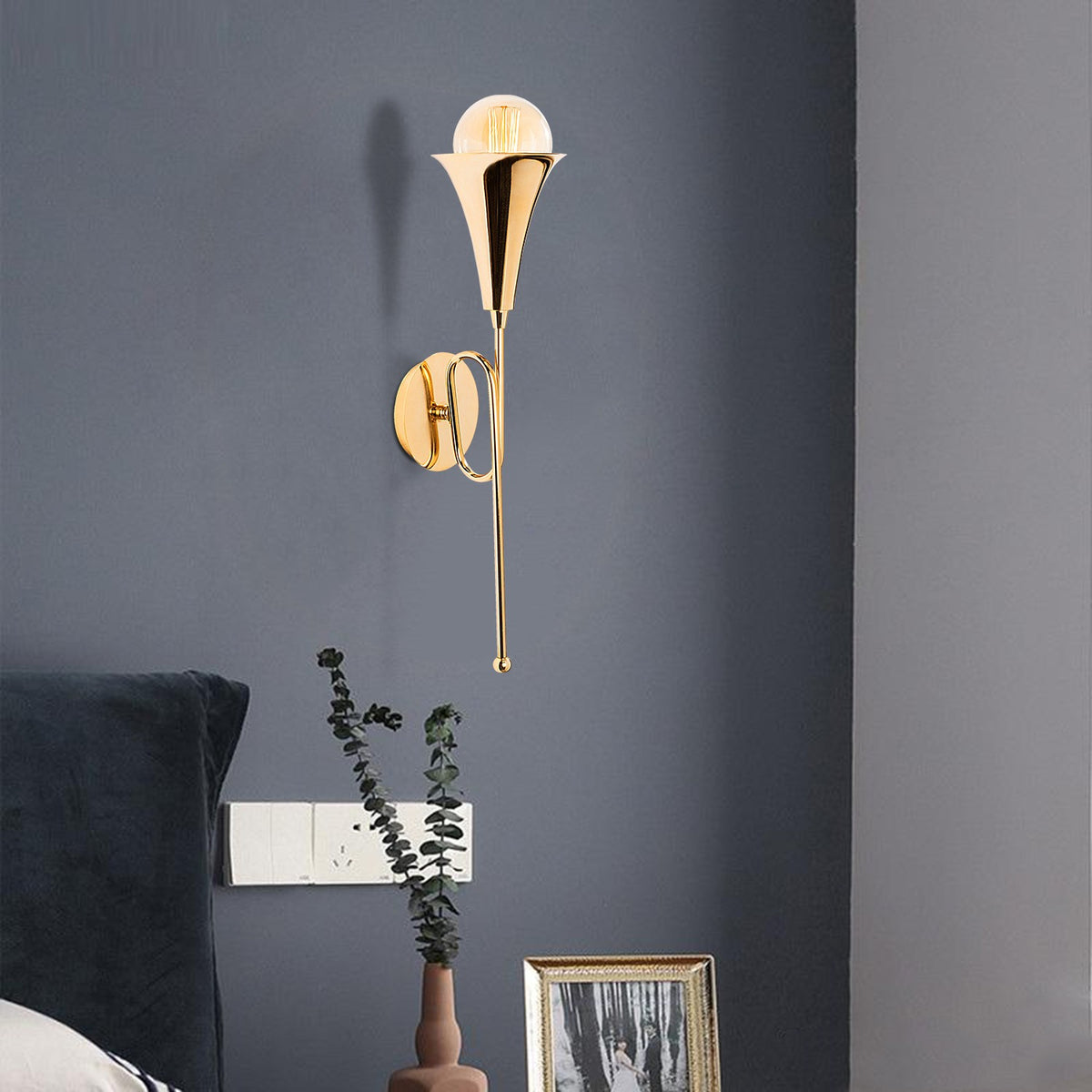 Aplică de perete Sarmal - 3051, Auriu, Ø13x52 cm, SKU 892OPV1202, imagine 1