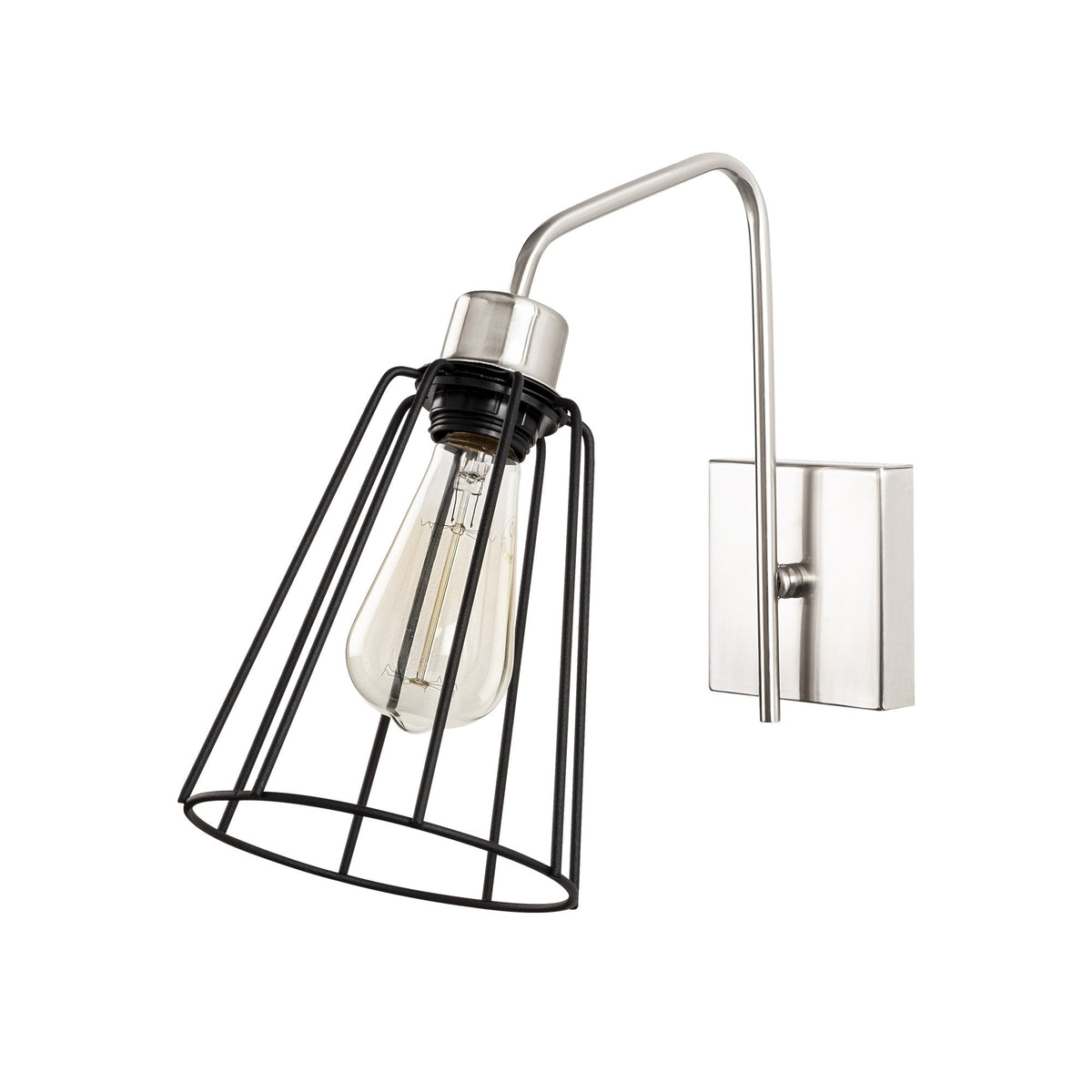 Aplică de perete Ve - 6005, Nickel - Negru, Ø15x33 cm, SKU 892OPV1272, imagine 2