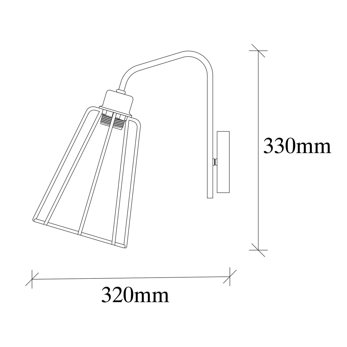 Aplică de perete Ve - 6005, Nickel - Negru, Ø15x33 cm, SKU 892OPV1272, imagine 3