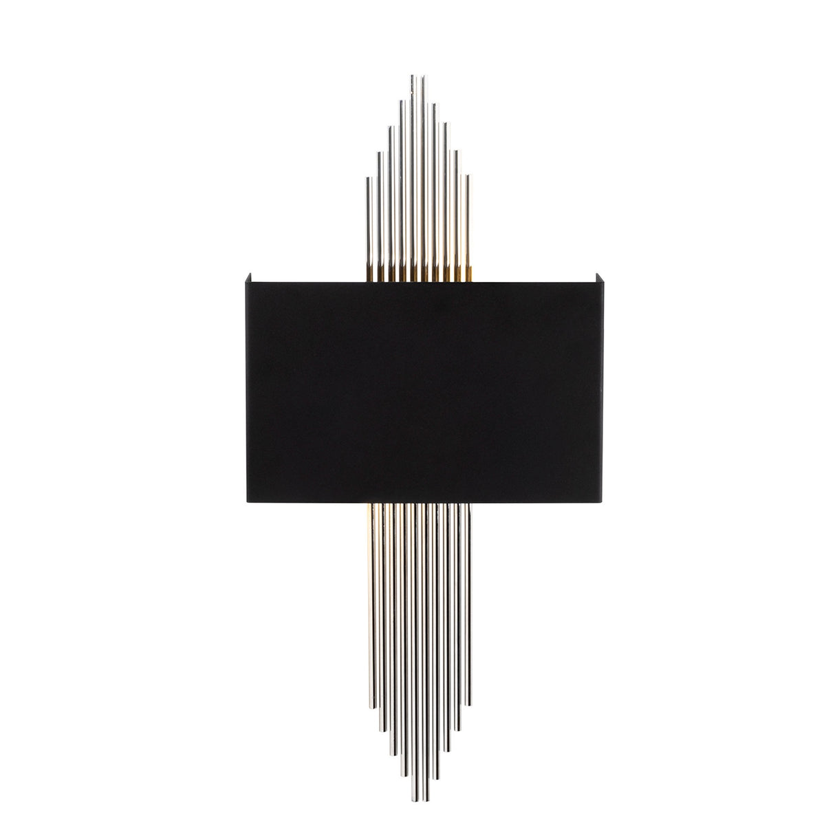 Aplică de perete 614 - A, Negru - Argintiu, 35x10x22 cm